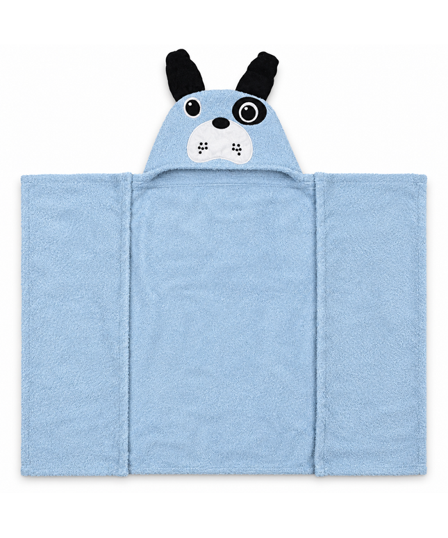 Junior Baby Hooded Bath Towel with Cute dog Design 4-0602 | منشفة استحمام أطفال جونيور بغطاء رأس بتصميم كلب لطيف (Copy) (Copy)