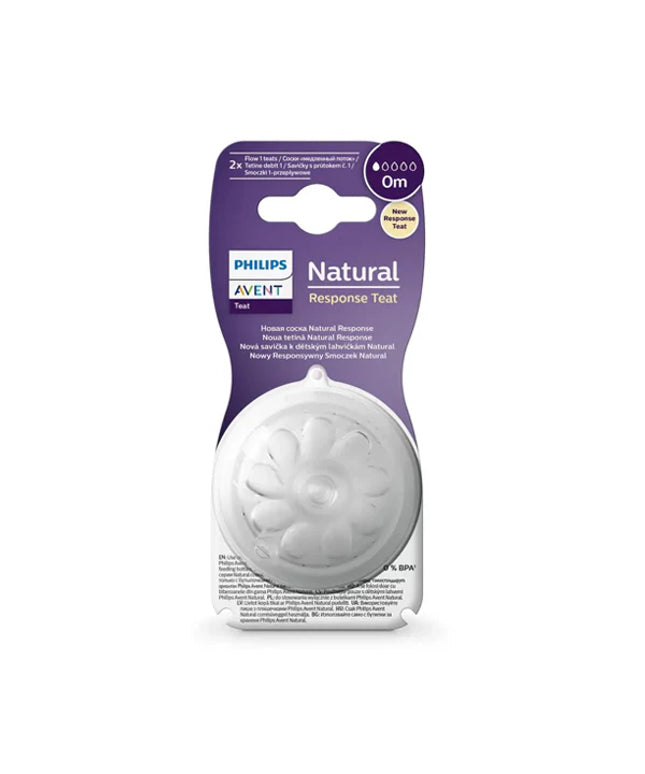 Philips  Avent Natural Response Nipple Flow 1 (0M) - 2 Pack