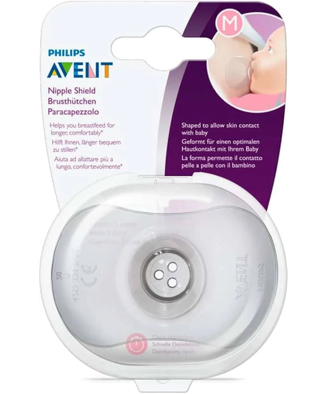 Philips Avent Silicone Nursing Shields – 2 Pack (Medium Size) - واقي رضاعة سيليكون