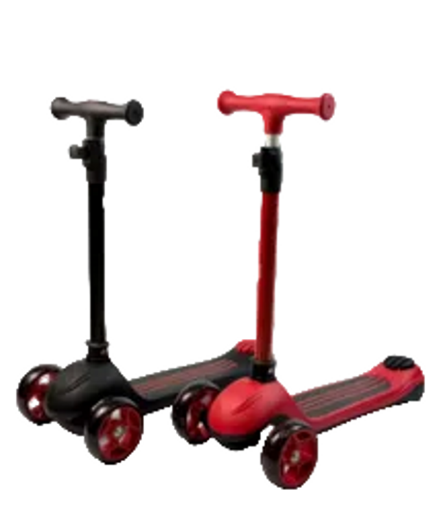 Kids 3-Wheel Scooter – Red & Black