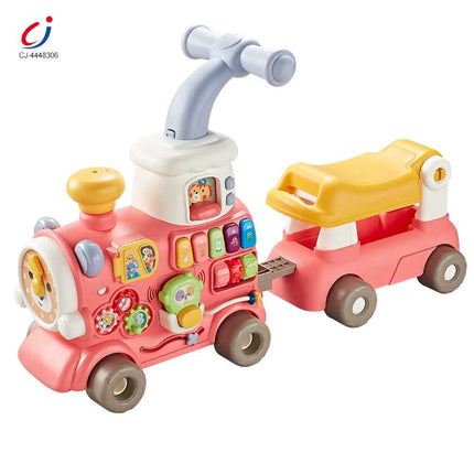 5 in 1 Baby Walker Steam Ride on Train Multi-function