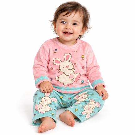 Bebic Baby bjama rabbit pink