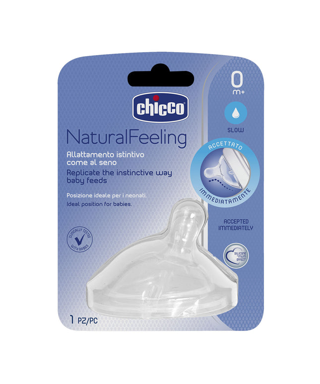 Chicco NATURAL FEELING teat 0m+ Regular Flow 1 pc