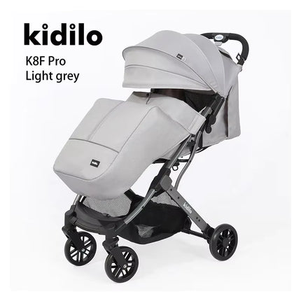 عربة أطفال كيديلو K8f Pro - فضي