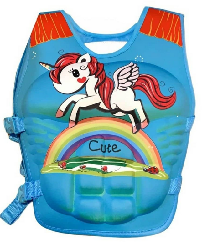 Cute Unicorn Kids Sea Life Jacket | سترة نجاة بحرية للأطفال بتصميم يونيكورن