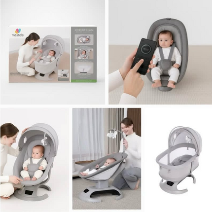 Mastela InfiniOrbit Smart Electric Baby Cradle & Swing | سرير هزاز كهربائي للأطفال Mastela InfiniOrbit