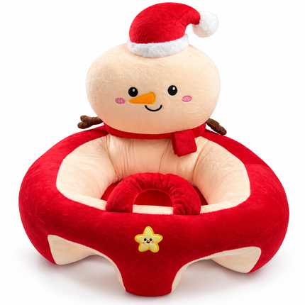 Lucky Baby Christmas red Learn Seat | مسند تعليم الجلوس للأطفال