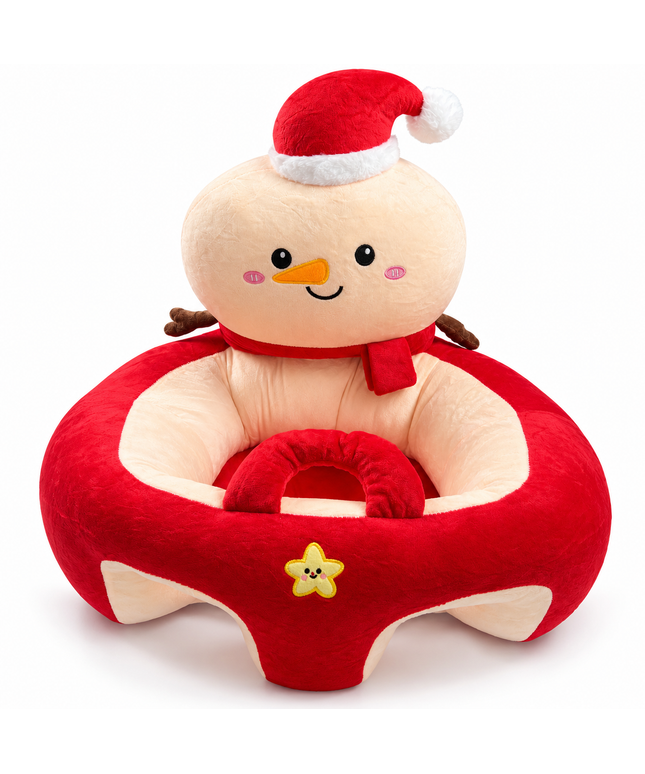 Lucky Baby Christmas red Learn Seat | مسند تعليم الجلوس للأطفال