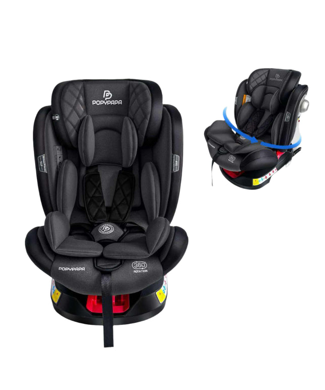 POPPYPAPA Car Seat Stage 2 & 3 Isofix 360 Degree CB836 |  كارسيت بوبي بابا مرحلة ثانية وثالثة ايزوفكس 360 درجة