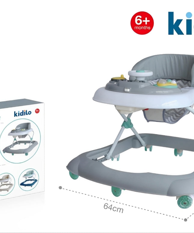 Kidilo 6533 – Baby Activity Walker with Toys | مشاية أطفال آمنة من كيديلو