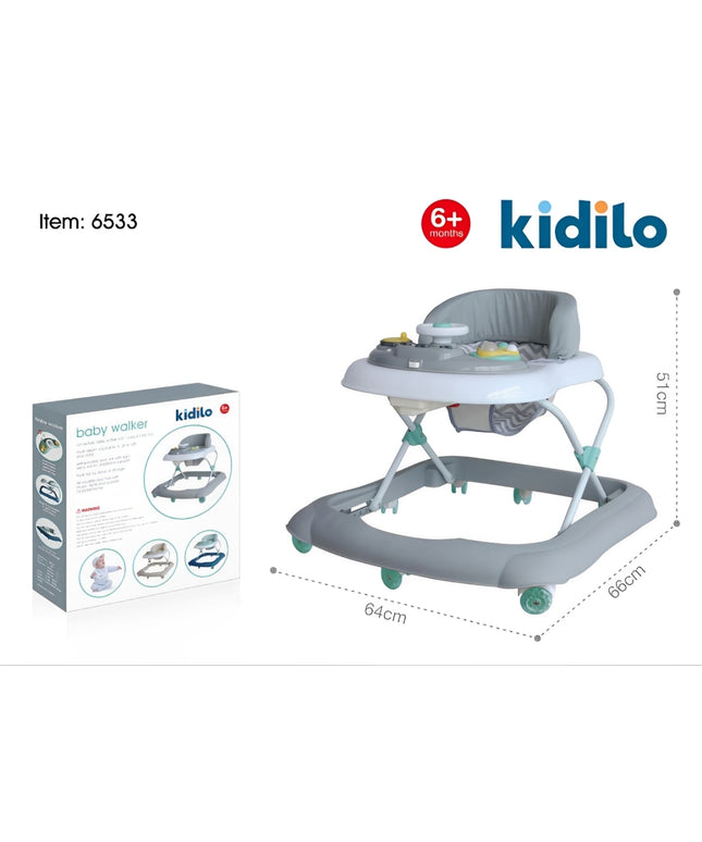 Kidilo 6533 – Baby Activity Walker with Toys | مشاية أطفال آمنة من كيديلو