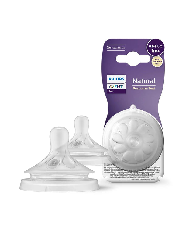 Philips  Avent Natural Response Nipple Flow 3 (1M+) - 2 Pack