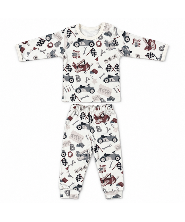 Katjie bodysuit printed cars and planes shape 235