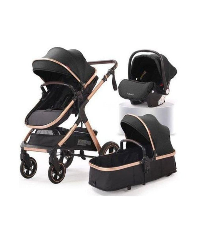 Belecoo x1D + Carseat  عربية اطفال بليكو مع مقعد للسياره