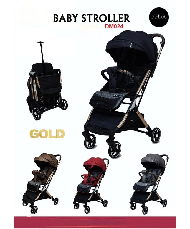 Burbay Baby Stroller Gold DM024