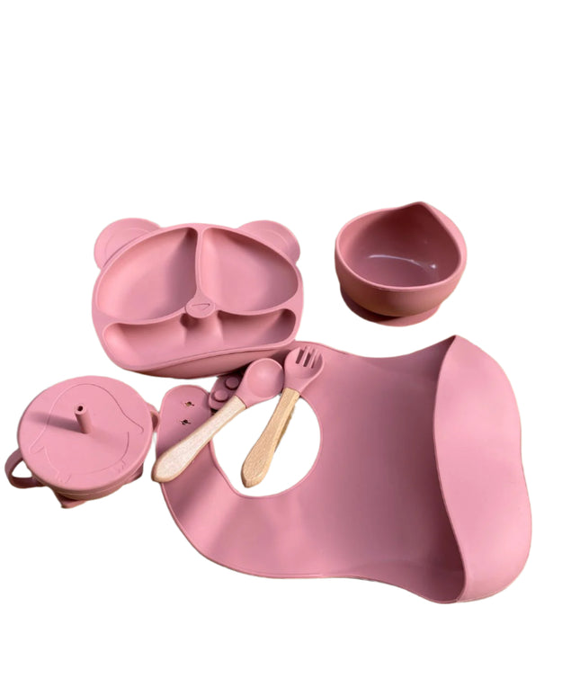 Silicone food set طقم طعام سيليكون ٦ قطع