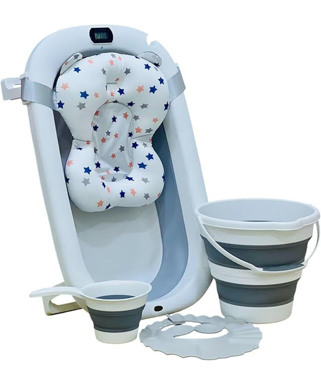 بانيو استحمام وجهاز كشف درجات الحرارة للاطفال 5 في 1