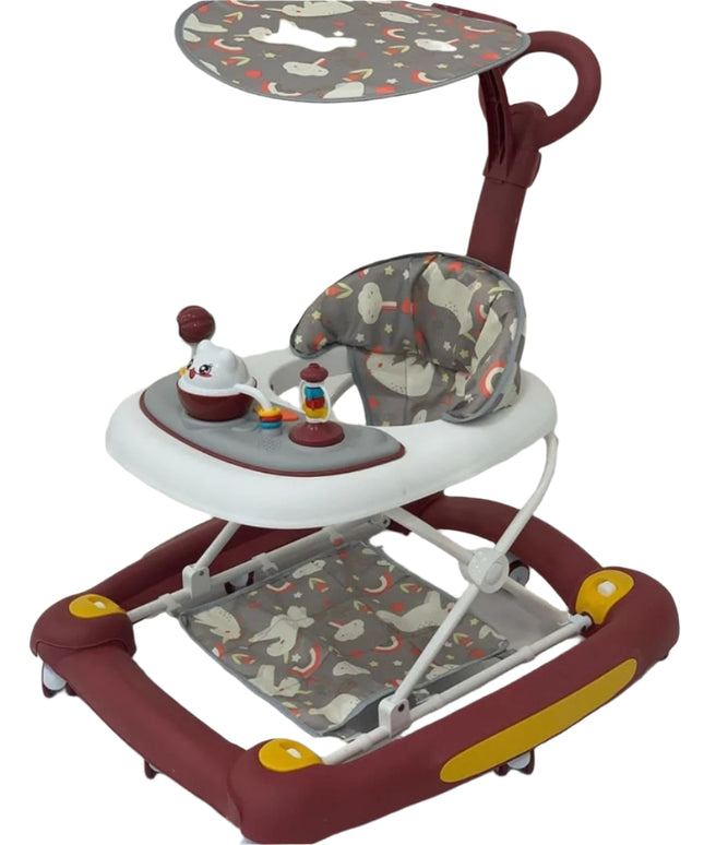 Baby walker with umbrella and handle | مشاية اطفال باليد و تندا
