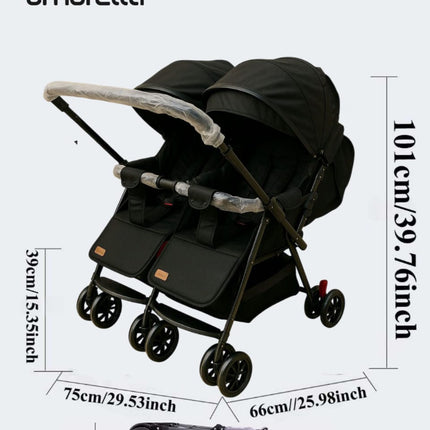 Umbrella Twins stroller Bounty | امبريلا توام جنبي دراع قلاب