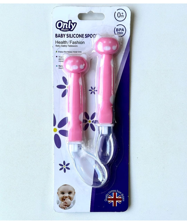 Only Soft Silicone Spoon 0M+ | ملعقة سيليكون ناعمة للأطفال من عمر 0 أشهر فما فوق اونلى