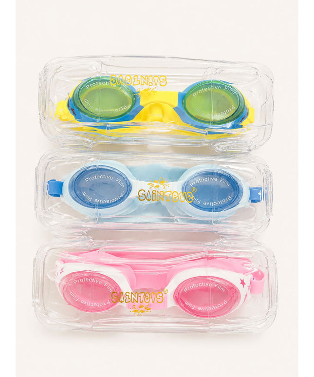 Kids Swimming Goggles with Protective Case | نظارات سباحة للأطفال مع علبة حماية