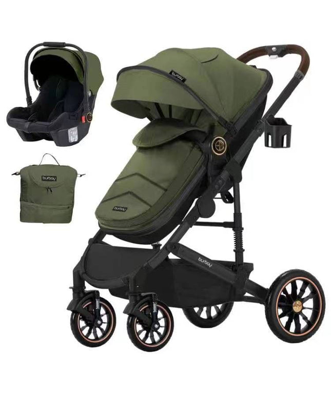 BURBAY stroller 2-in-1 seat سترولر + كارسيت بورباي للاطفال (2x1)
