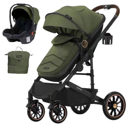 BURBAY stroller 2-in-1 seat سترولر + كارسيت بورباي للاطفال (2x1)