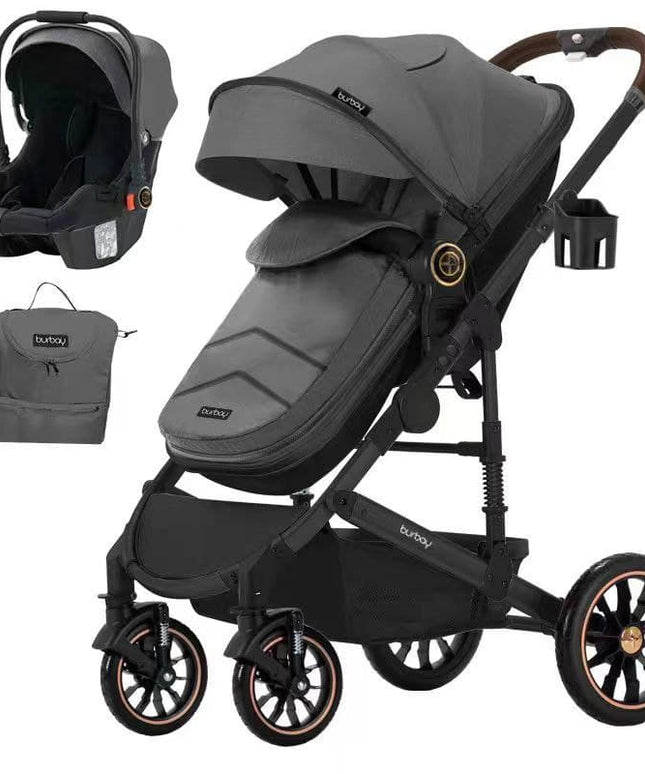 BURBAY stroller 2-in-1 seat سترولر + كارسيت بورباي للاطفال (2x1)