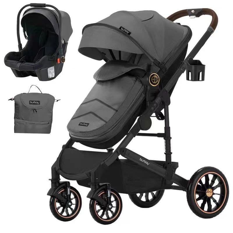 BURBAY stroller 2-in-1 seat سترولر + كارسيت بورباي للاطفال (2x1)