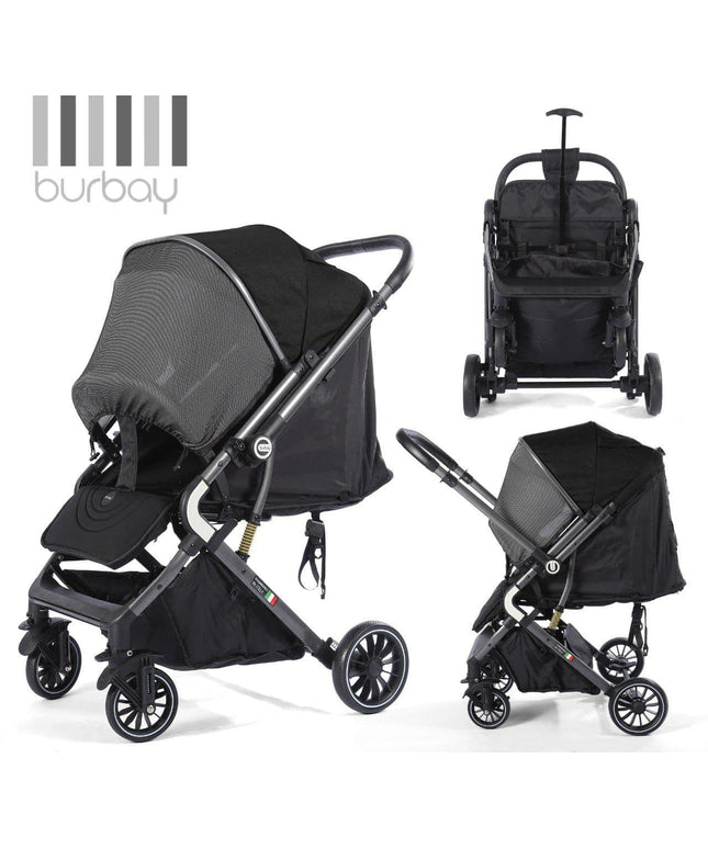Burbay Baby'S Stroller With Flip Handle  سترولر بيرباي دراع قلاب  (dm100)