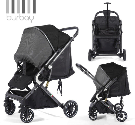 Burbay Baby'S Stroller With Flip Handle  سترولر بيرباي دراع قلاب  (N124)