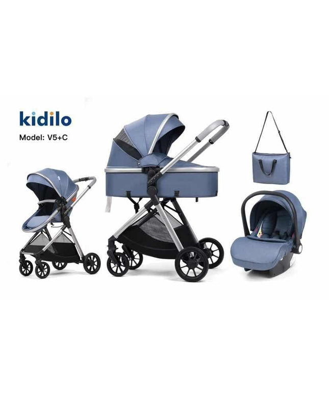 Kidilo V5+Car Seat Baby Stroller عربة الأطفال مع مقعد السيارة