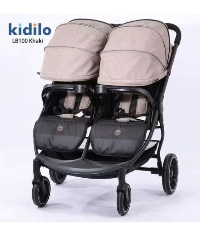 Kidilo twins stroller lb100 | عربة الأطفال التوأم كيديلو