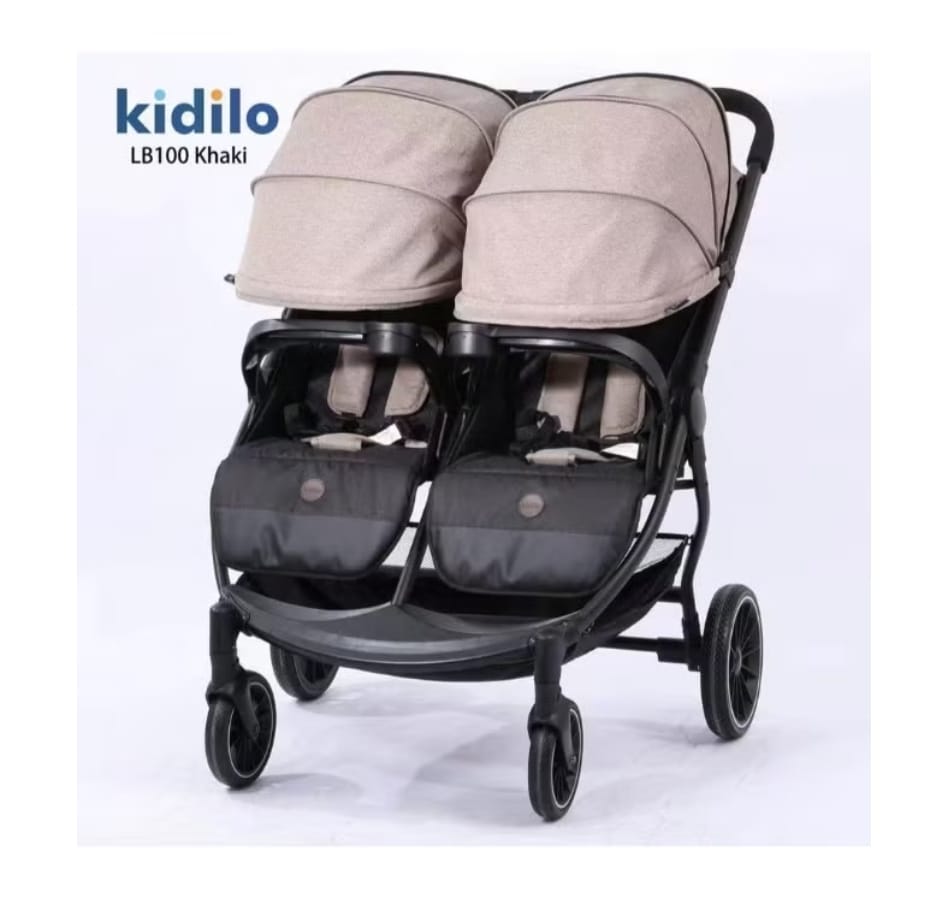 Kidilo twins stroller lb100 | عربة الأطفال التوأم كيديلو