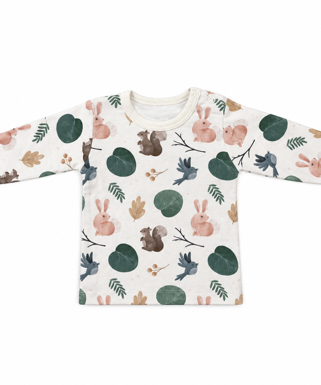 Katjie bodysuit printed Rabbit and Squirrel shape 235