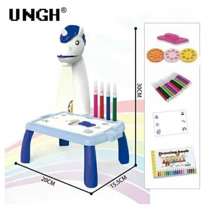 Unicorn Projector Painting Set for Kids| مجموعة الرسم بالبروجكتور للأطفال – يونيكورن