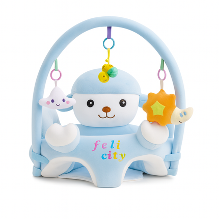 Baby learn Seat Chair with toys | مسند تعليم جلوس مع العاب