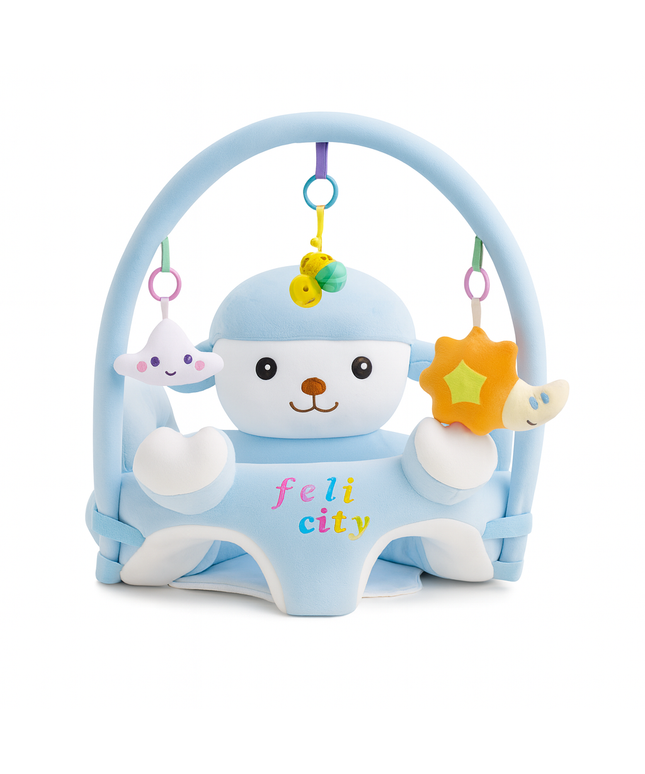Baby learn Seat Chair with toys | مسند تعليم جلوس مع العاب