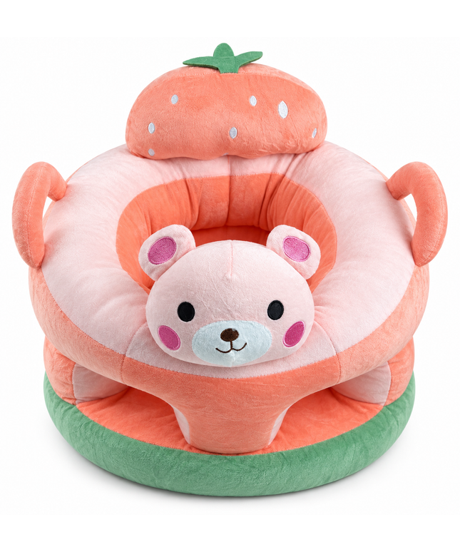 Baby Learn Seat with Bear & Strawberry Design