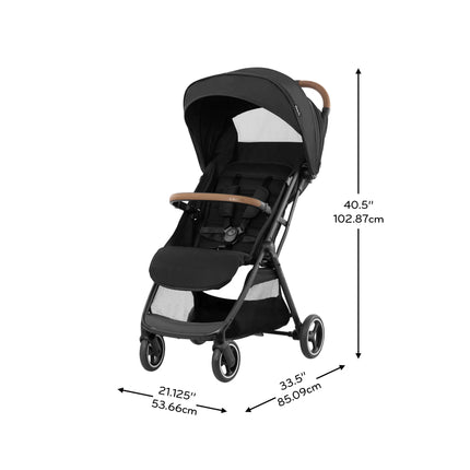 Evenflo Otto+ Travel System with LiteMax Infant Car Seat, Chia Black
