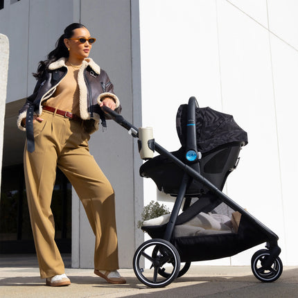 Evenflo Shyft Intuiti+ Travel System Featuring Revolve180 LiteMax NXT Preemie and Infant Car Seat with SensorySoothe