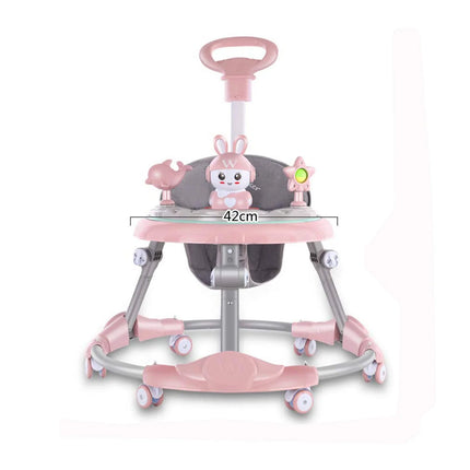 Baby Walker with handle| مشاية دائري بلاستيك شكل ارنوب خلف بأيد