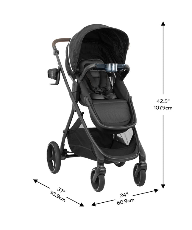 Evenflo Shyft Intuiti+ Travel System Featuring Revolve180 LiteMax NXT Preemie and Infant Car Seat with SensorySoothe - 2