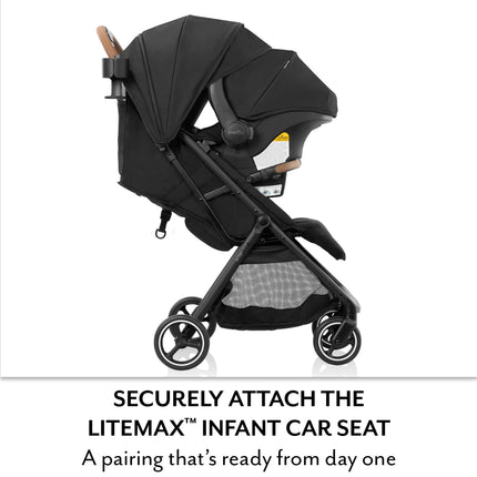 Evenflo Otto+ Travel System with LiteMax Infant Car Seat, Chia Black