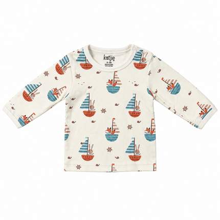 Katjie bodysuit printed boats shape 235
