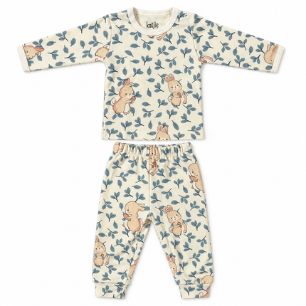 Katjie bodysuit printed Rabbit and leaves shape 235