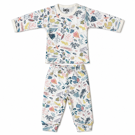 Katjie bodysuit printed leaves shape 235