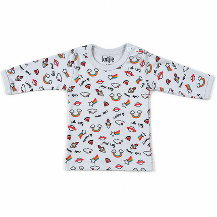 Katjie bodysuit printed space shapes shape 235