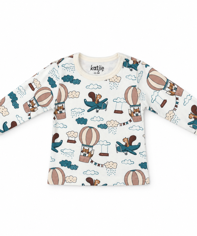 Katjie bodysuit printed air balloon  shape 235