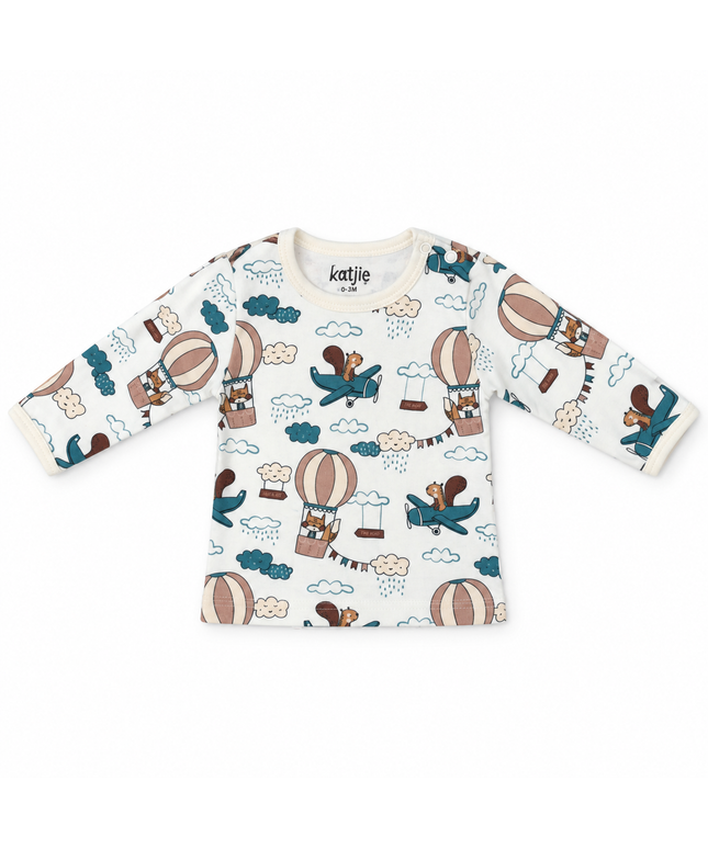 Katjie bodysuit printed air balloon  shape 235